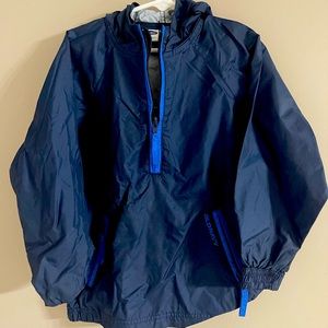 Old Navy Boys pull over wind breaker with hood.